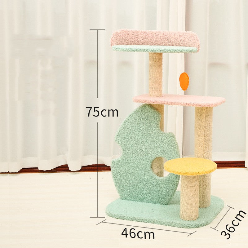 Cat tree with sisal post and perch, small size